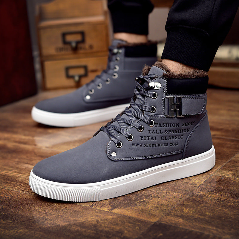 DEKABR High Top Canvas Casual Shoes – Breathable Waterproof Comfort
