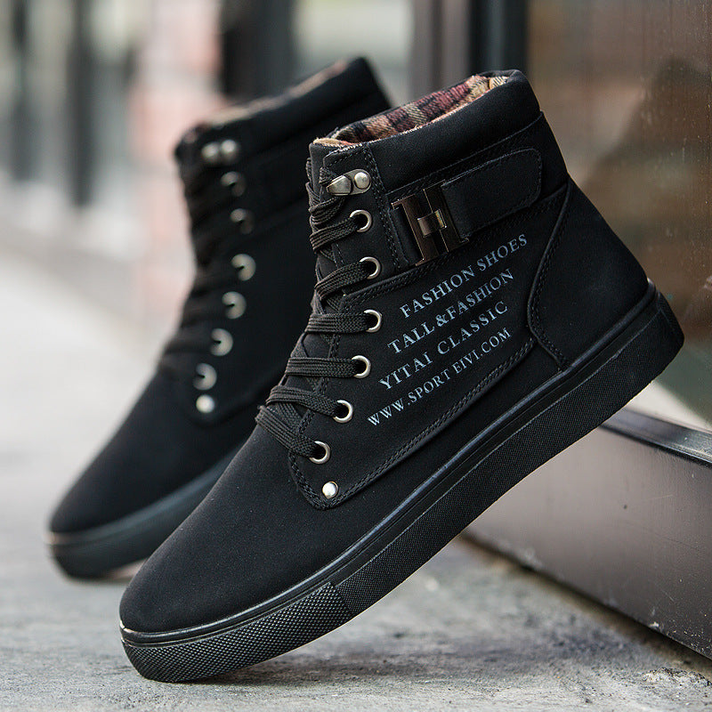 DEKABR High Top Canvas Casual Shoes – Breathable Waterproof Comfort