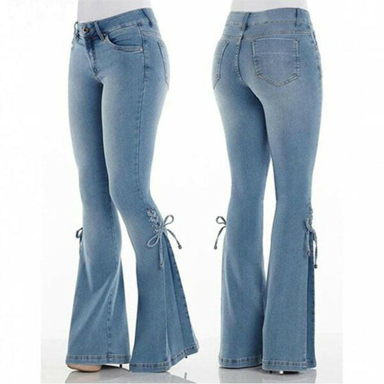 Fashionista Chic Denim Trousers – Comfortable Stretch Fit