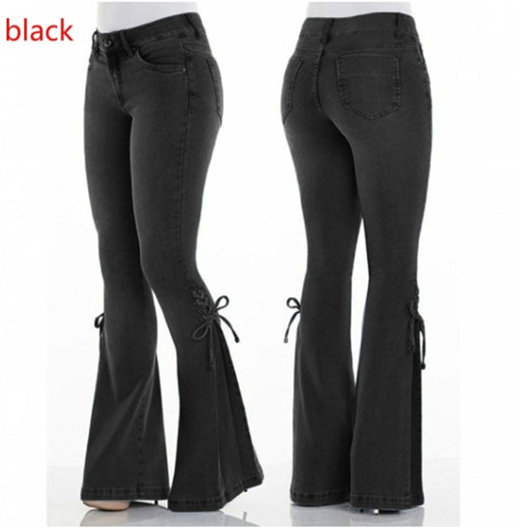 Fashionista Chic Denim Trousers – Comfortable Stretch Fit