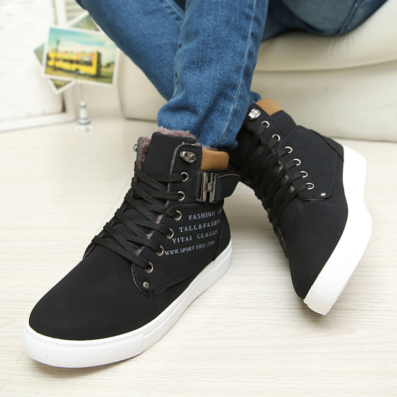 DEKABR High Top Canvas Casual Shoes – Breathable Waterproof Comfort