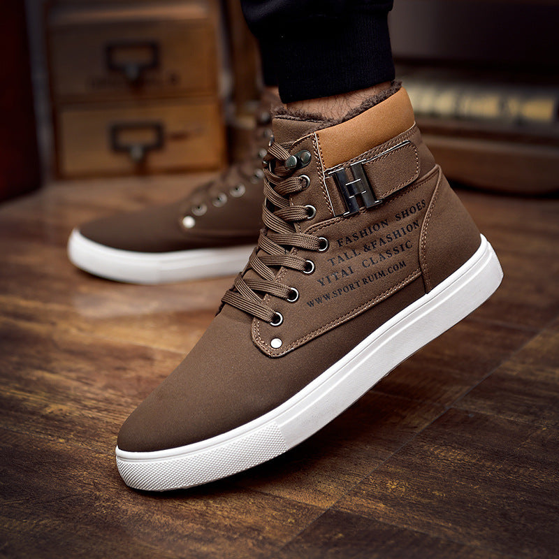 DEKABR High Top Canvas Casual Shoes – Breathable Waterproof Comfort