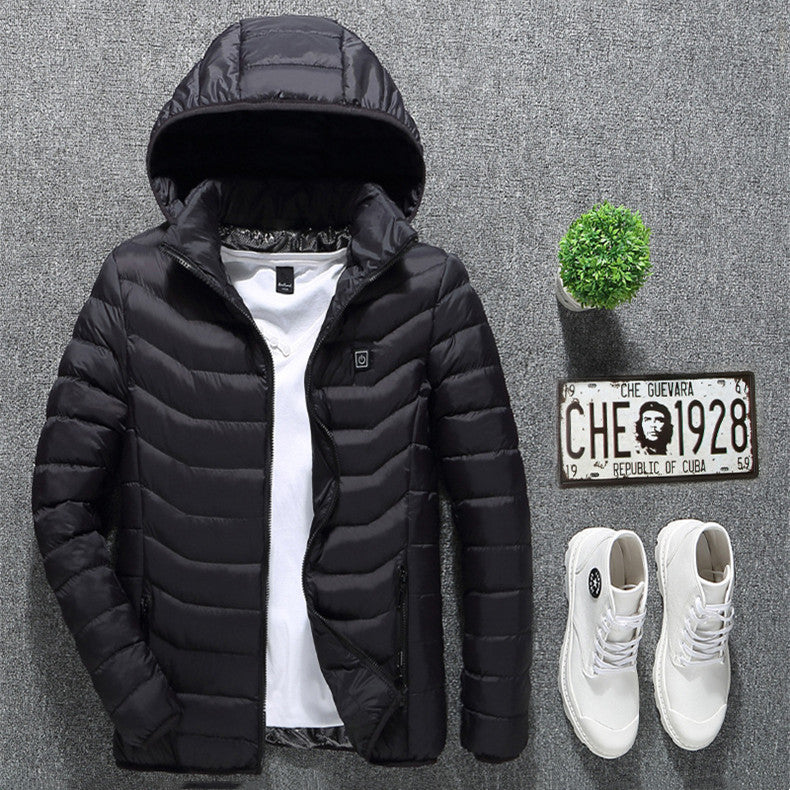 Men’s USB Heated Jacket – Electric Winter Thermal Coat 2025