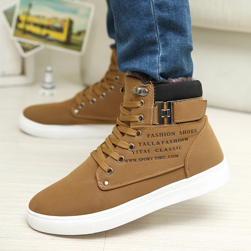 DEKABR High Top Canvas Casual Shoes – Breathable Waterproof Comfort
