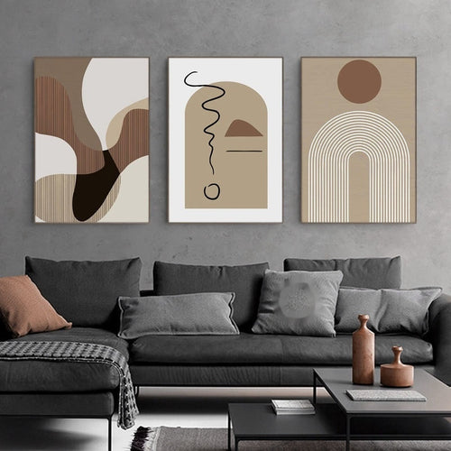 Artistic Canvas Mural – Vibrant Cartoon Style for Living Room Decor